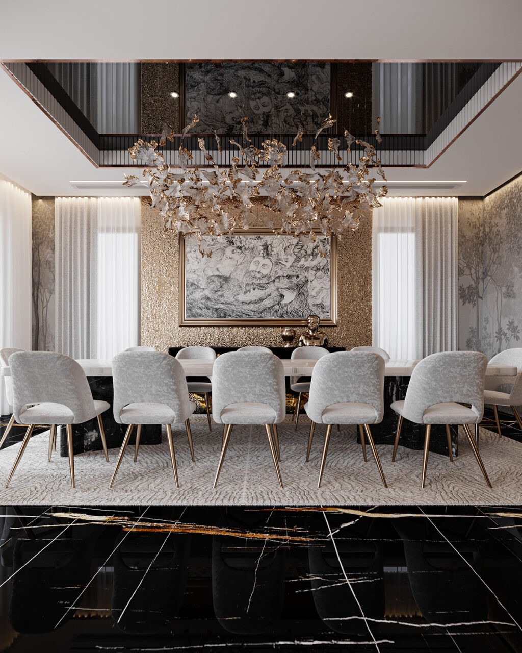 luxury dining room | Interior Design Ideas