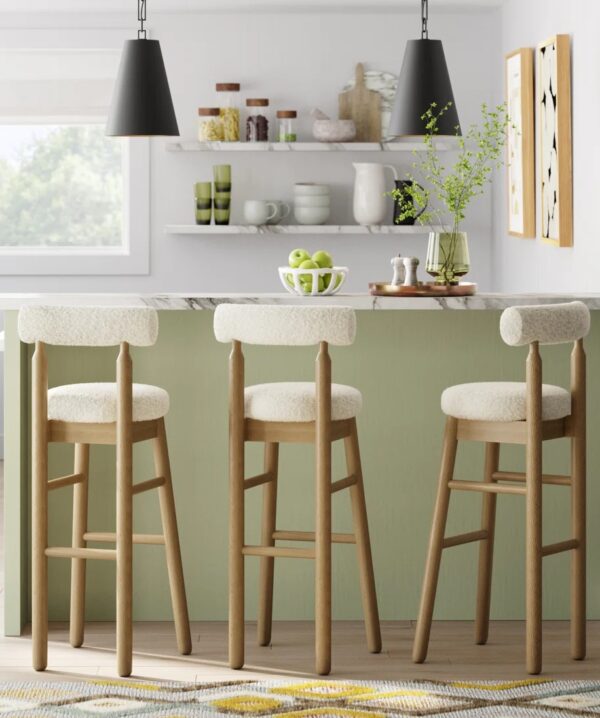 Upholstered stools hotsell for kitchen