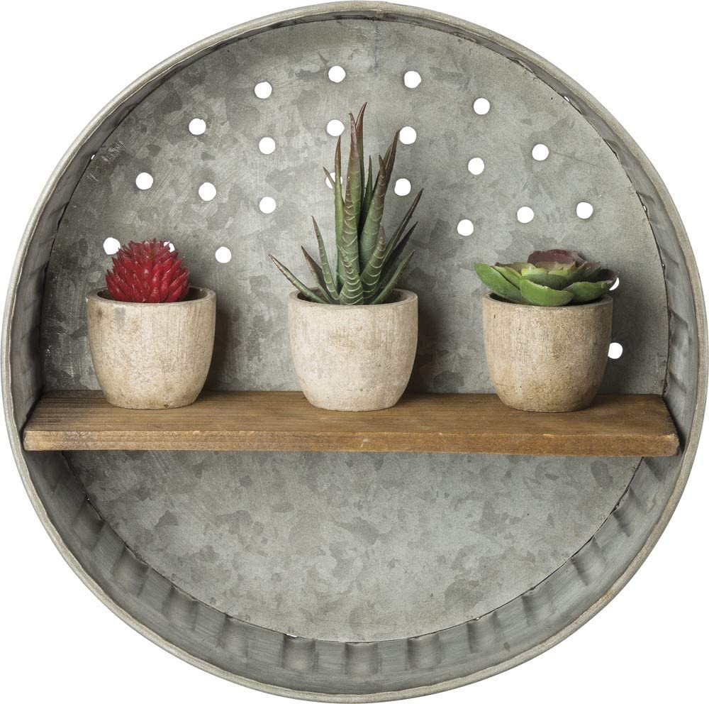 rustic wall shelf