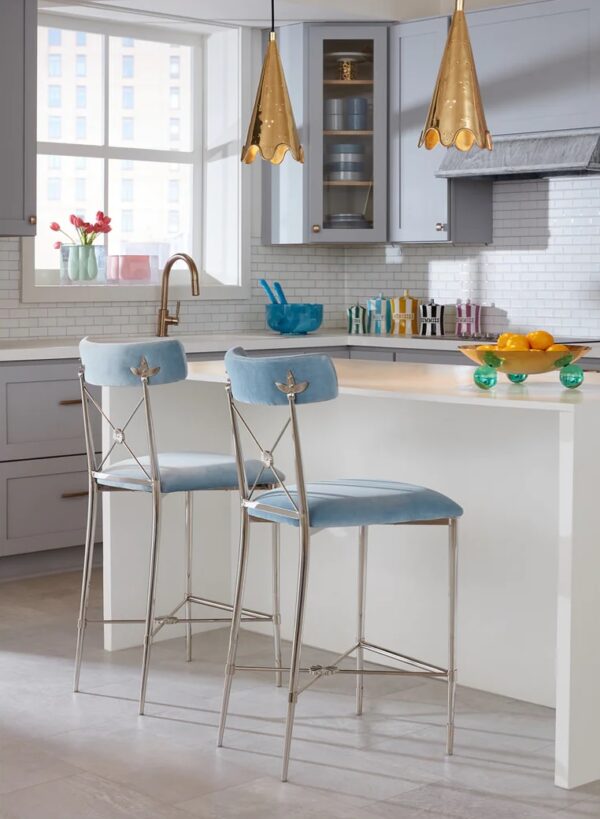 Peacock blue bar 2025 stools
