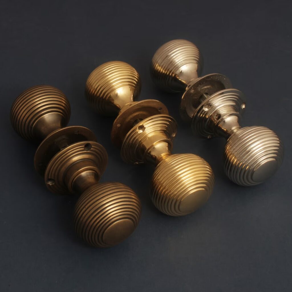 antique beehive door knobs for sale online reeded surface textured