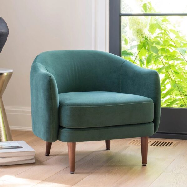 Blue green armchair clearance