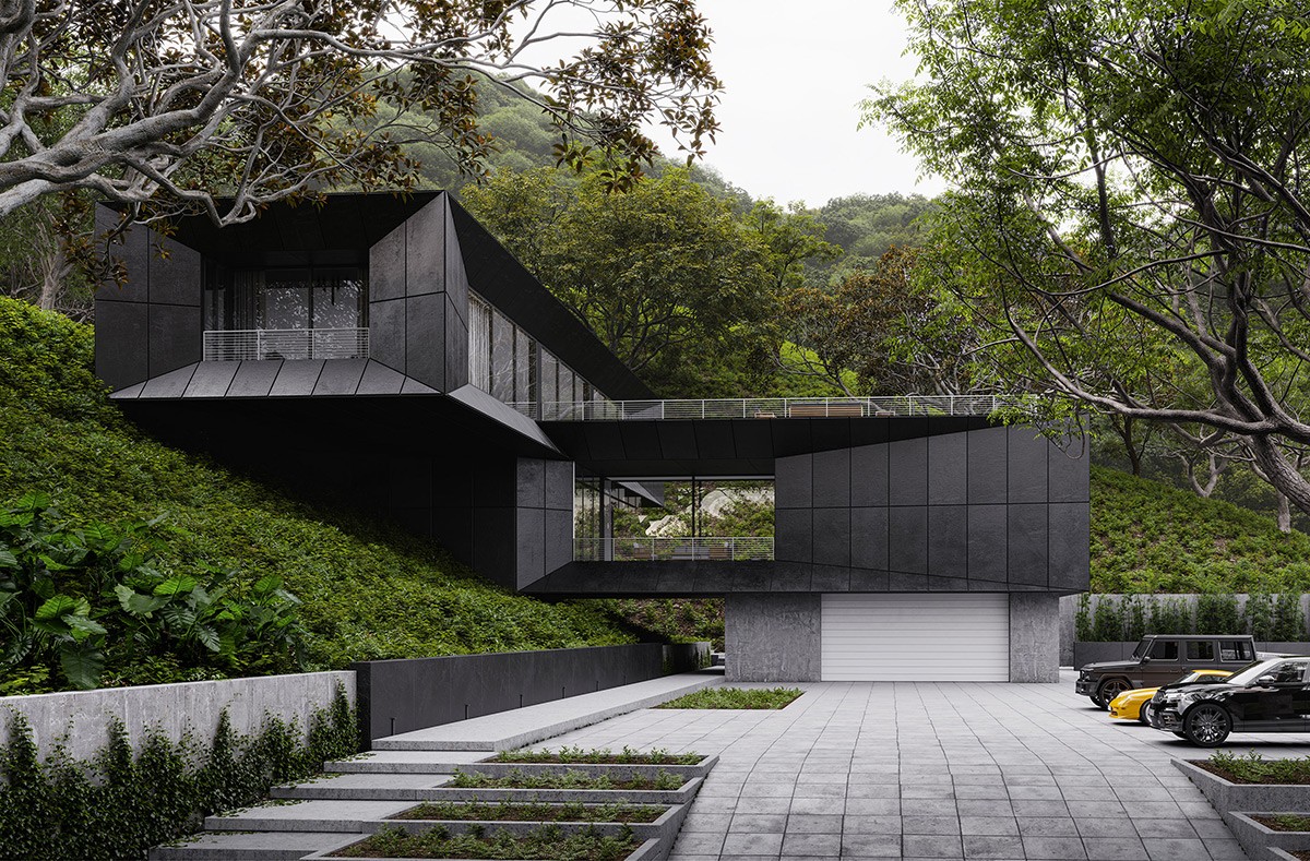 Black House Architecture Interior Design Ideas