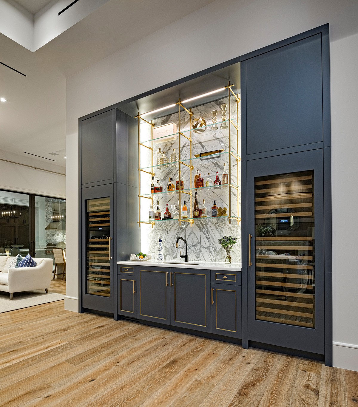 blue home bar