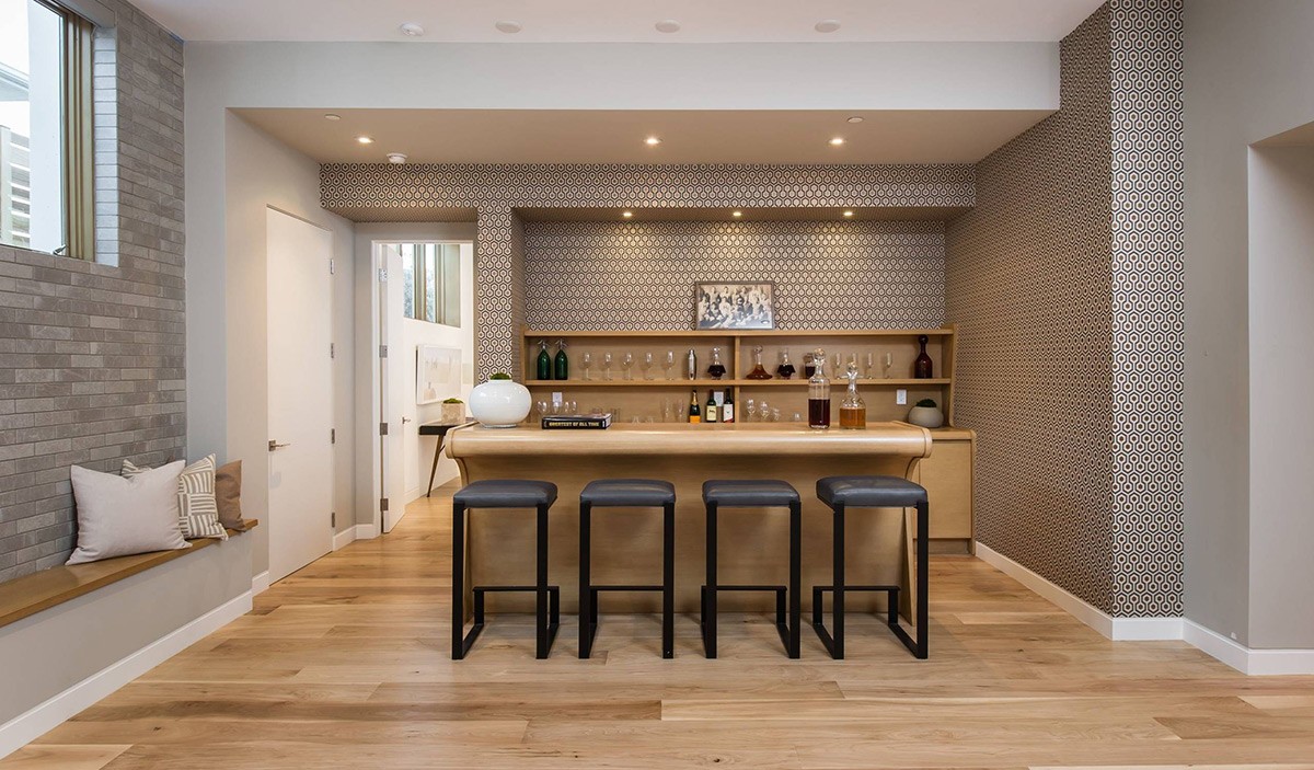 built in home bar