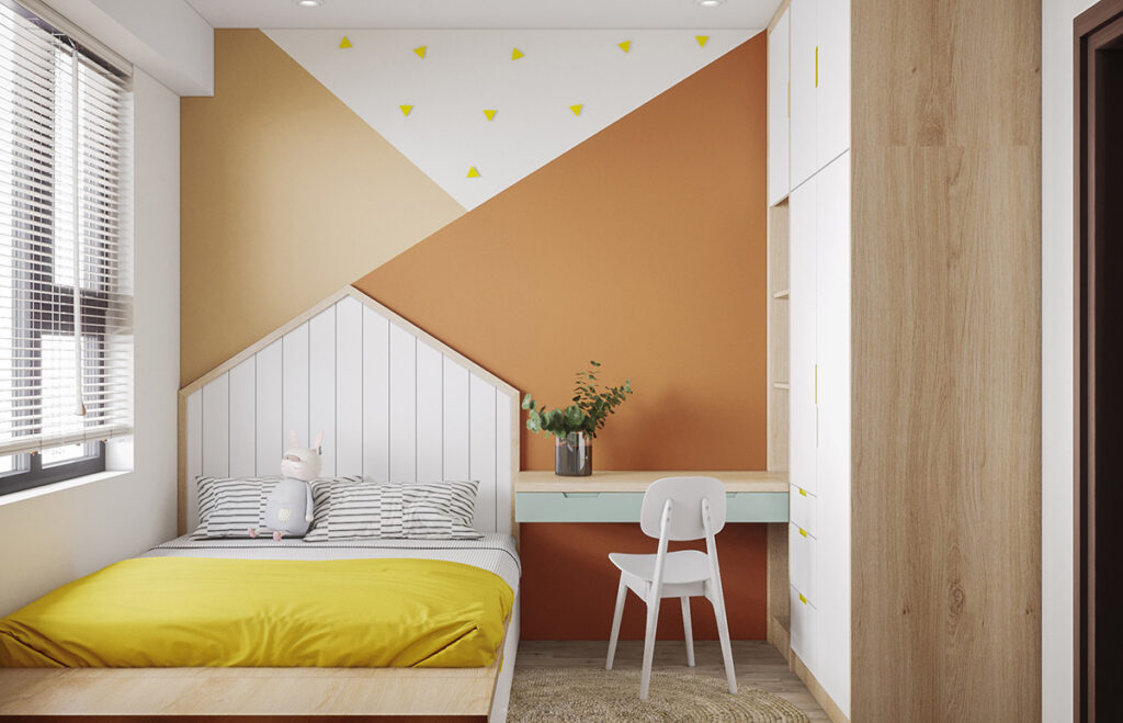 geometric bedroom decor Interior Design Ideas