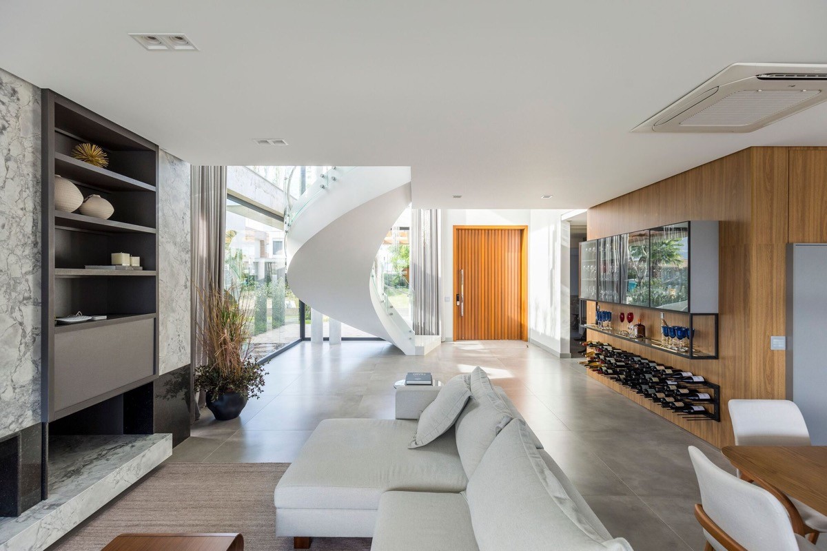 home bar and wine rack