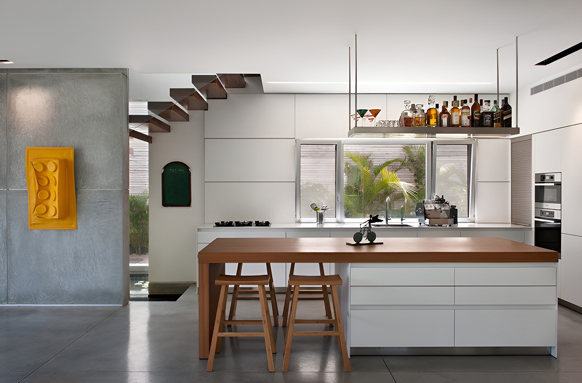 home bar ceiling rack