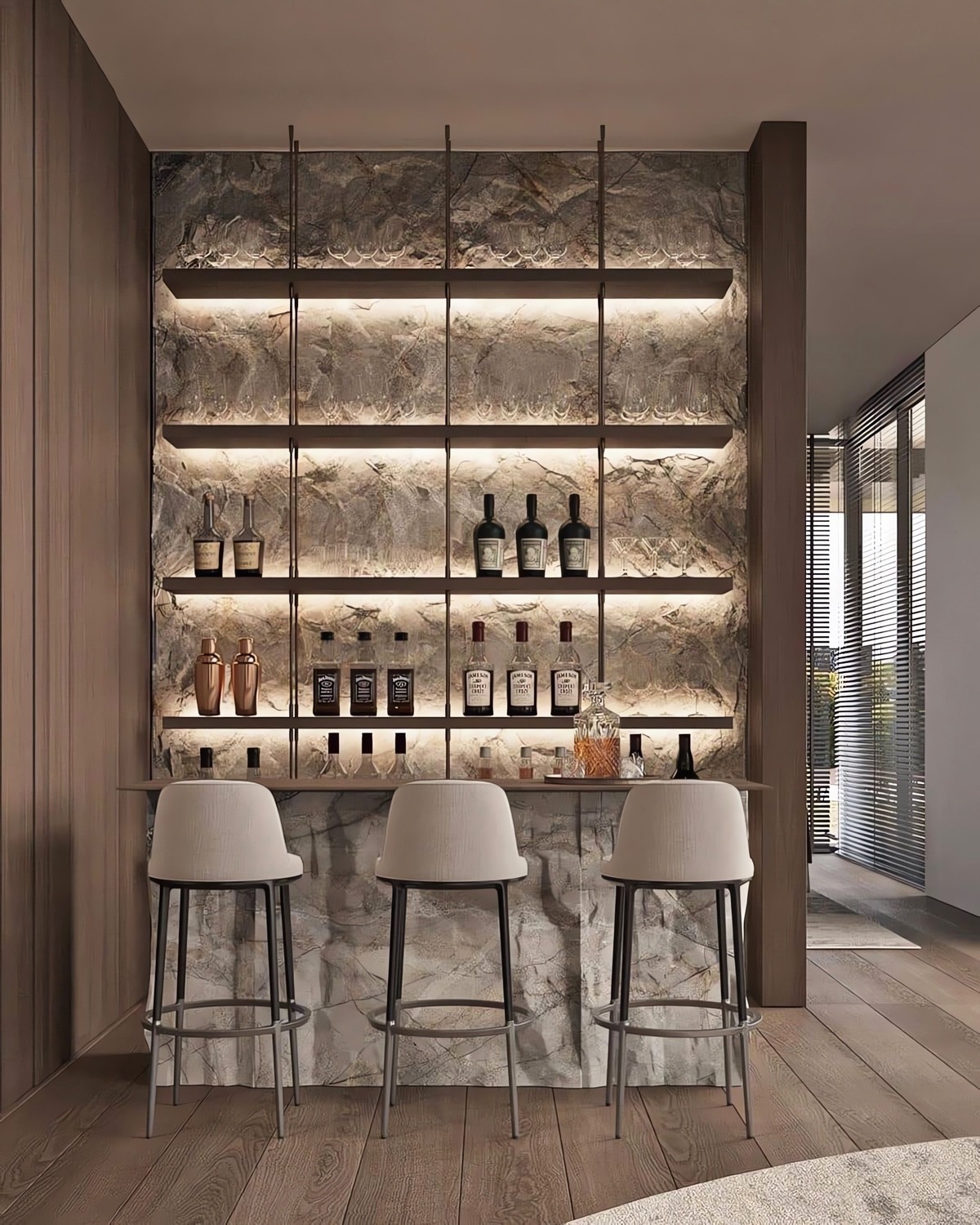 home bar lighting ideas