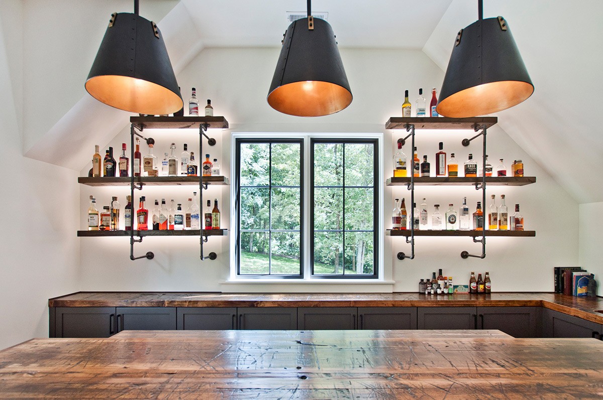 industrial home bar