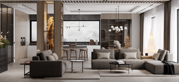 The Perfect Blend: Creating a Chic Family Home with Warm Gray & Wood ...