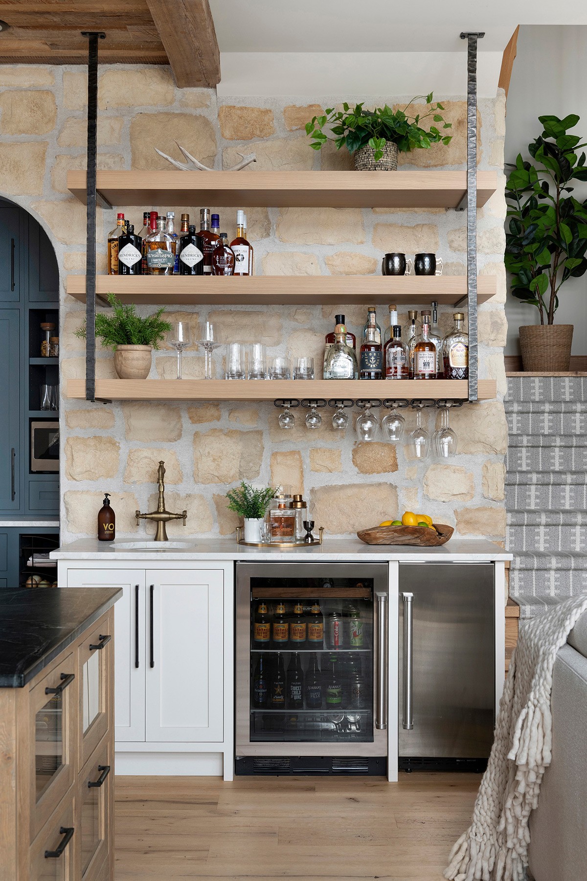 rustic home bar