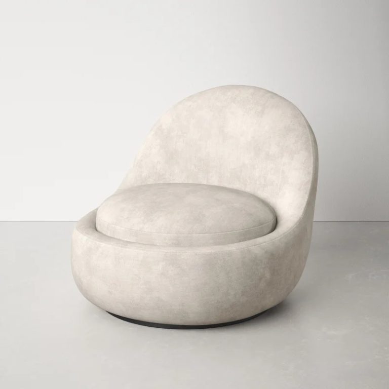 swivel floor chair with rounded seat and arched backrest sophisticated ...