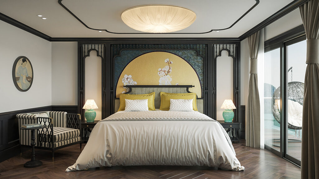 teal and yellow bedroom Interior Design Ideas