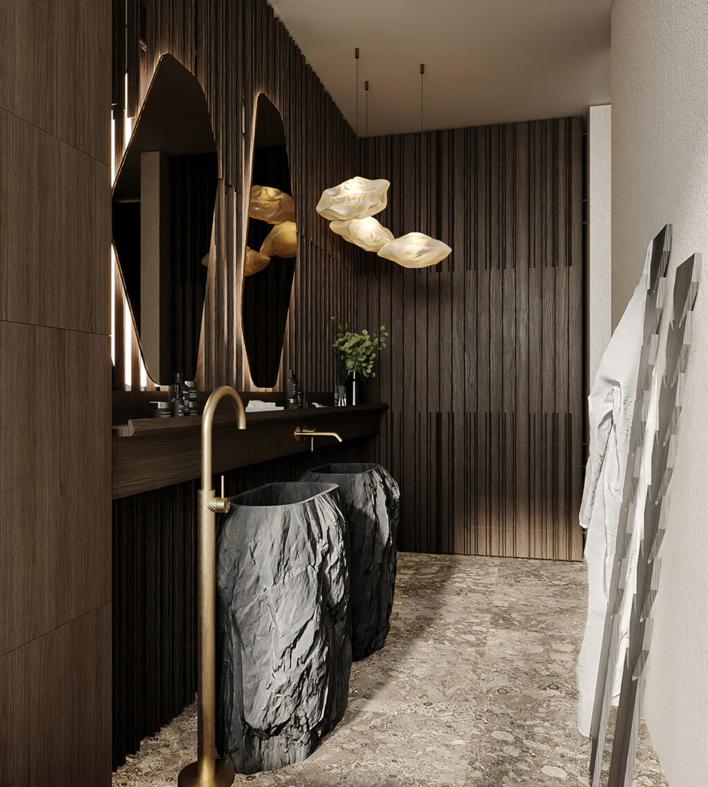 stone pedestal sinks Interior Design Ideas