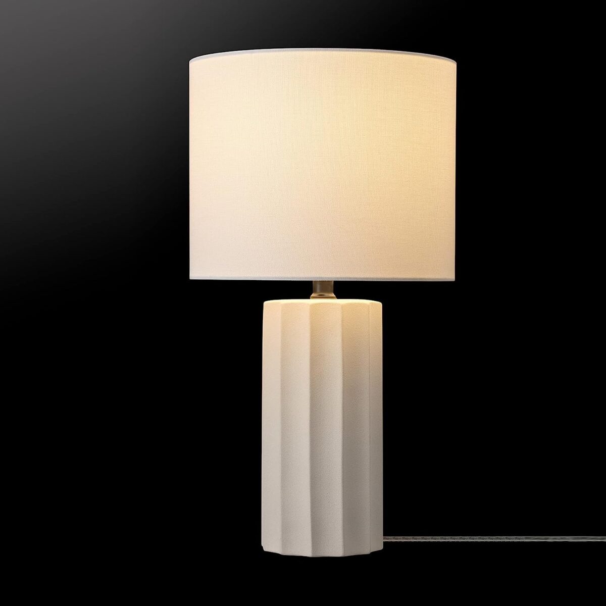 white table lamp