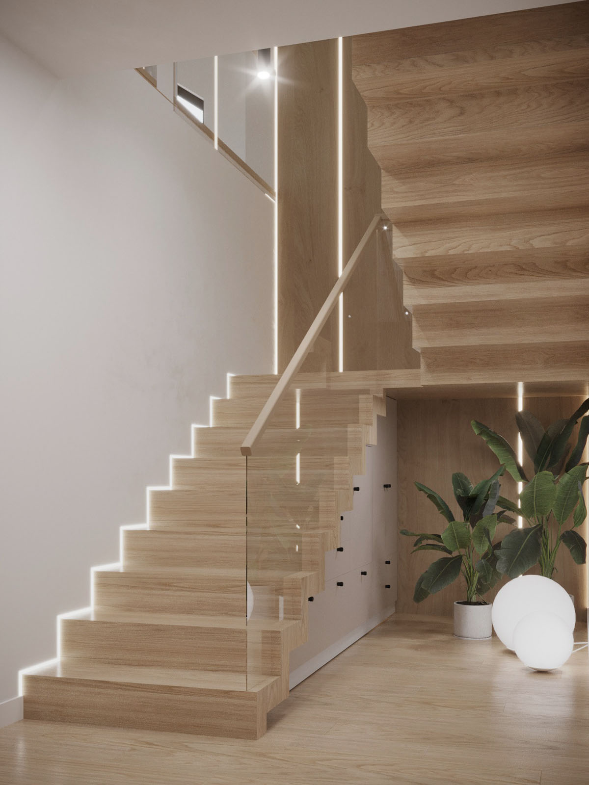 wooden staircase design