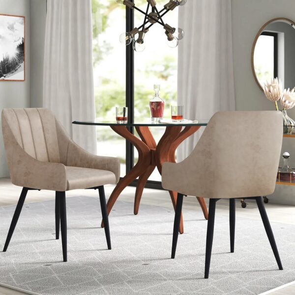 Leather dining room chairs discount