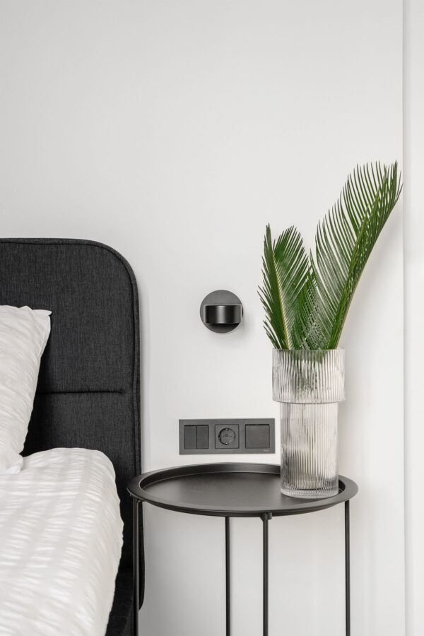 black nightstand | Interior Design Ideas