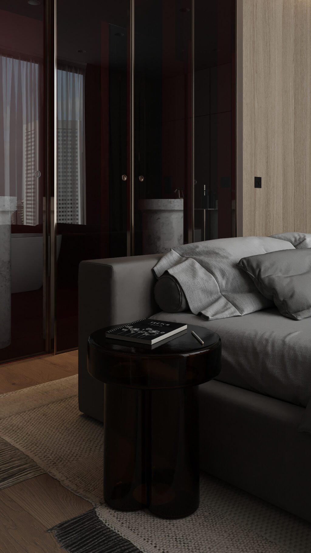 glass side table Interior Design Ideas