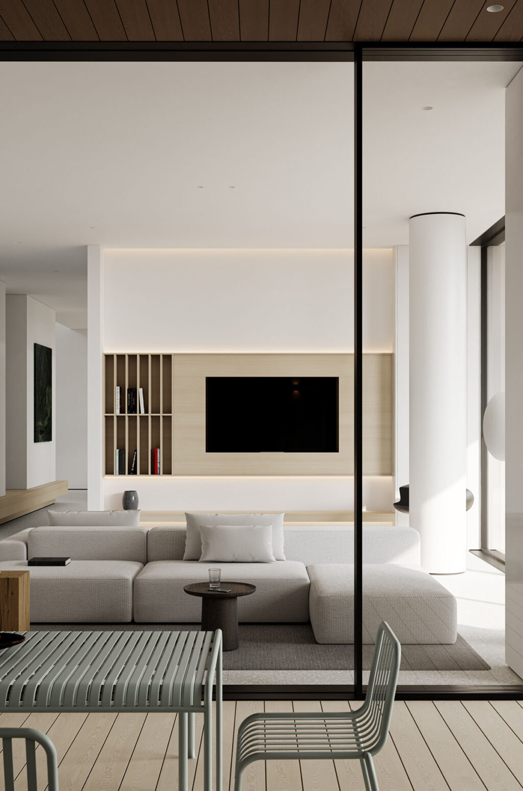 Stunning Modern Minimalist Curved Wall Display Mounts image