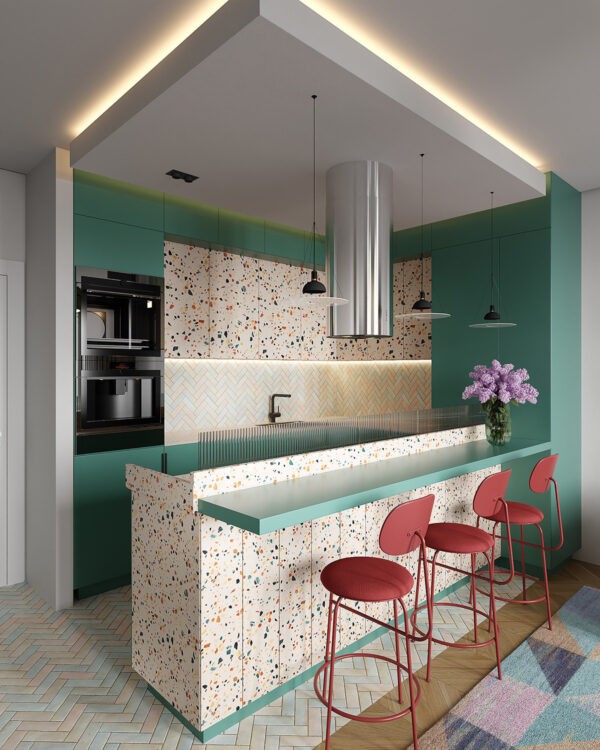 upholstered bar stools | Interior Design Ideas