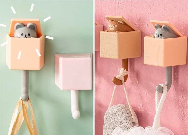 adhesive bathroom hooks