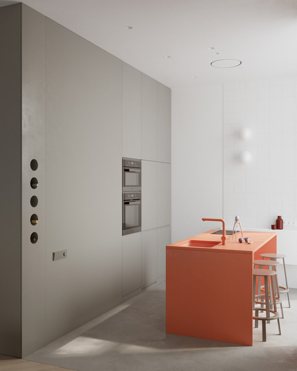 orange kitchen tap Interior Design Ideas