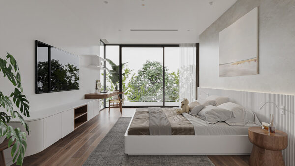 white bedroom | Interior Design Ideas