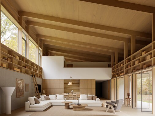 double height living room
