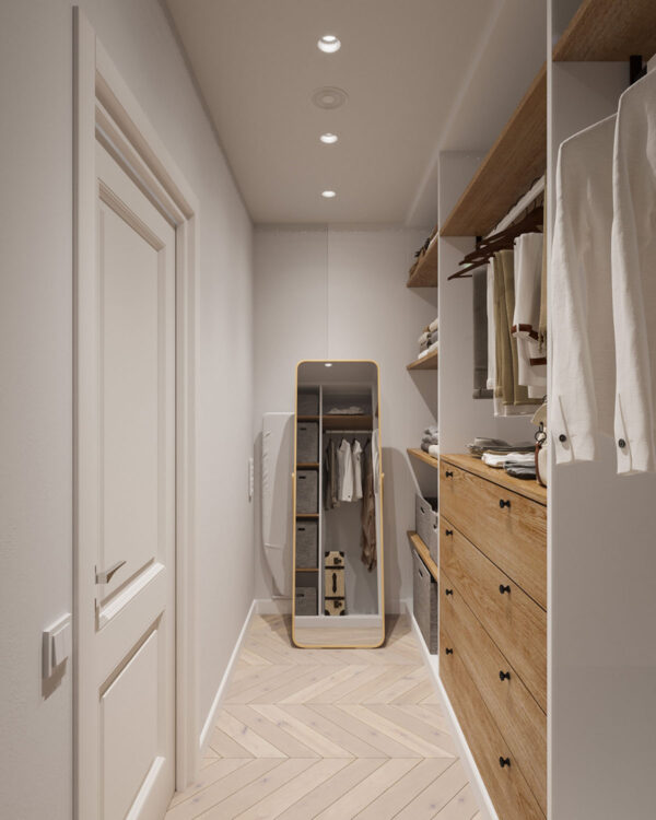 Natural Accents, Double Height Living, and Cozy Ambiance