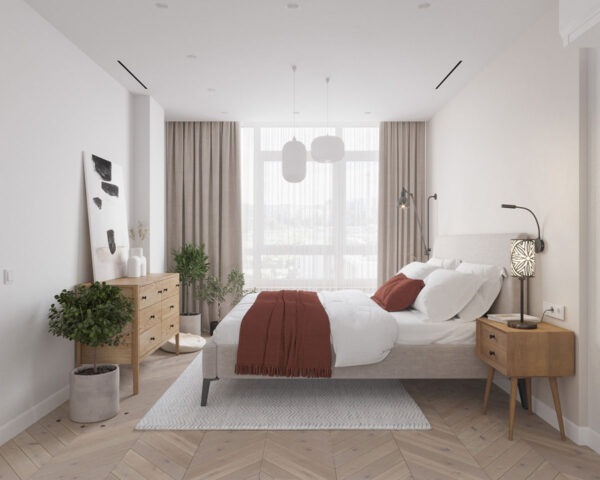 Natural Accents, Double Height Living, and Cozy Ambiance