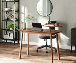 high quality designer small desk where to buy umbra swivo desks for sale online unique contemporary furniture ideas for work from home setup two tier desk with swiveling shelf
