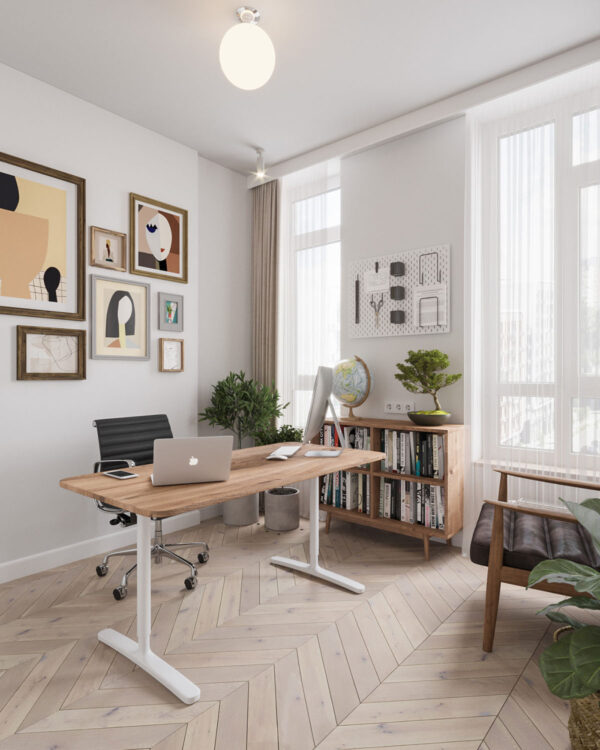Natural Accents, Double Height Living, and Cozy Ambiance