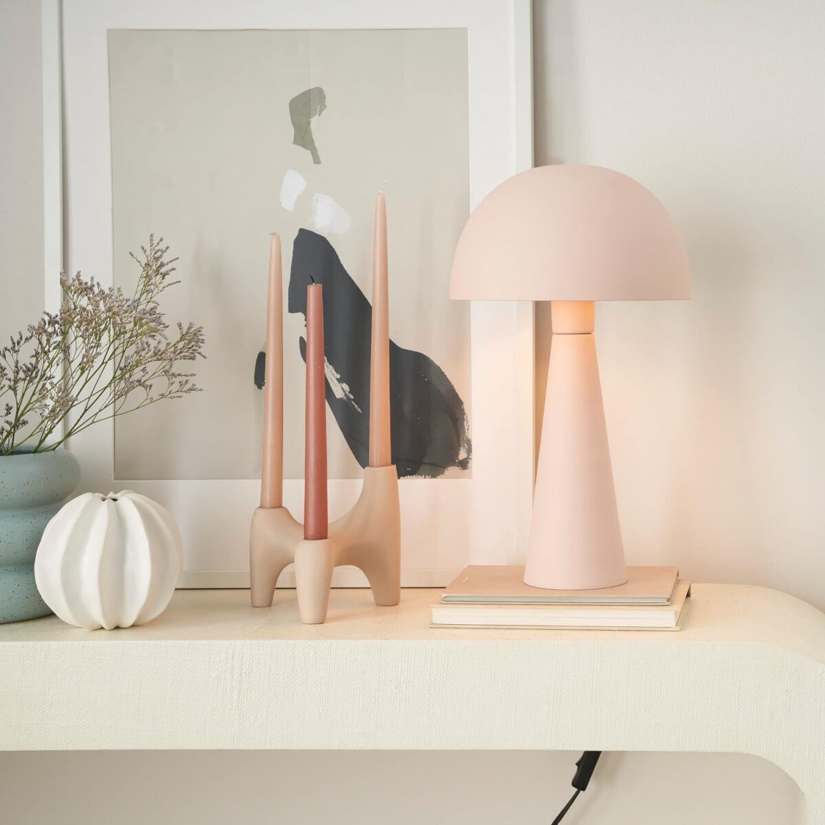 pink table lamp
