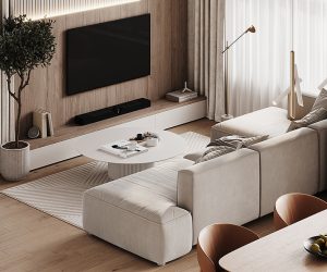 small living room with TV