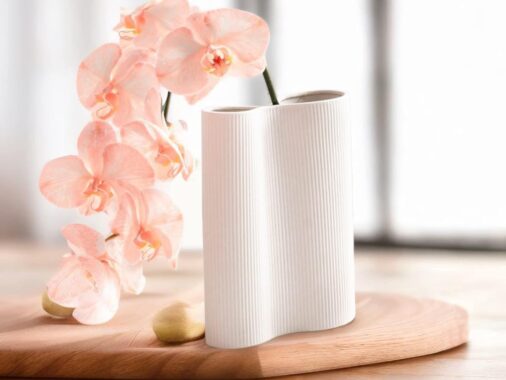 white vase