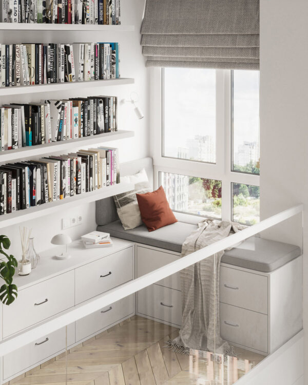 Natural Accents, Double Height Living, and Cozy Ambiance