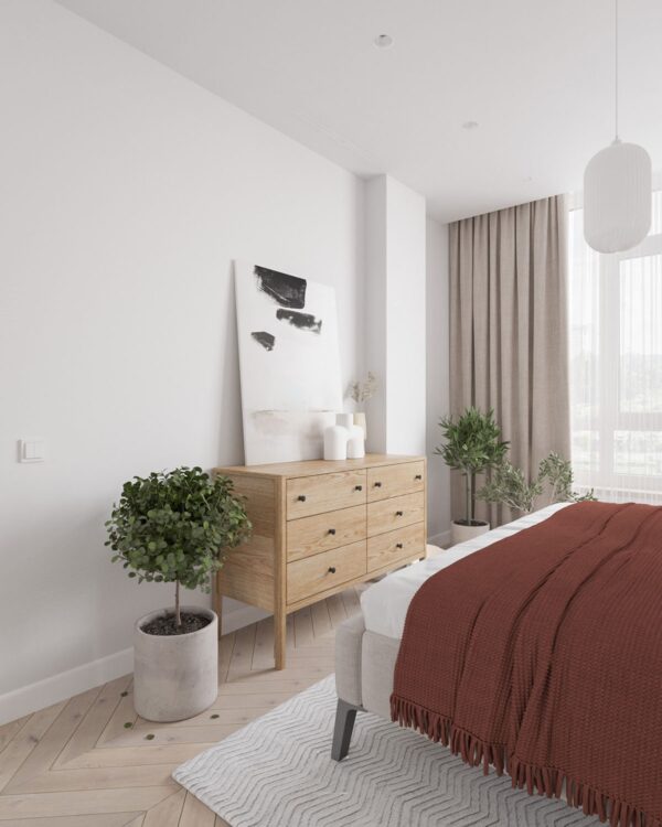 Natural Accents, Double Height Living, and Cozy Ambiance
