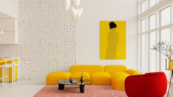 Pushing Limits With Powerful Red and Yellow Accent Decor