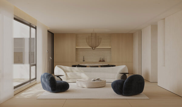 Understated Chic: Inside a Tranquil Minimalist Home with Sculptural Furnishings