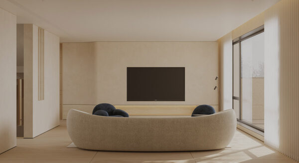 Understated Chic: Inside a Tranquil Minimalist Home with Sculptural Furnishings