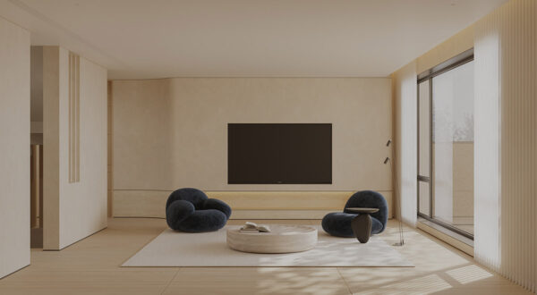 Understated Chic: Inside a Tranquil Minimalist Home with Sculptural Furnishings