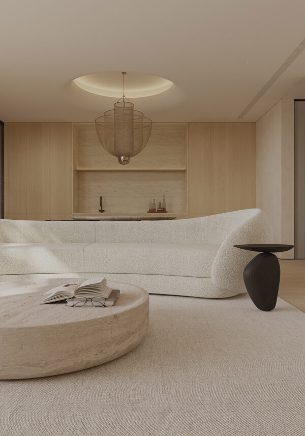 Understated Chic: Inside a Tranquil Minimalist Home with Sculptural Furnishings