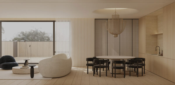 Understated Chic: Inside a Tranquil Minimalist Home with Sculptural Furnishings