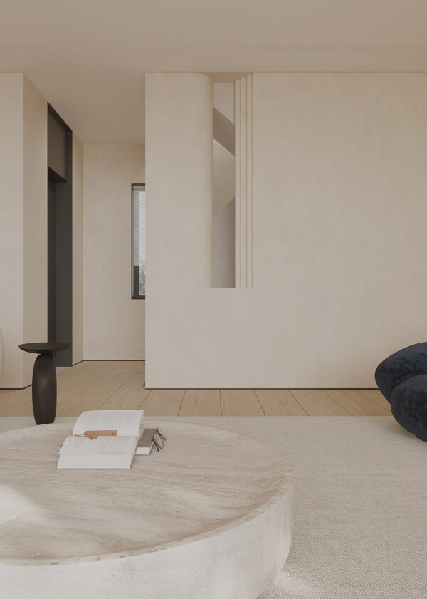 Understated Chic: Inside a Tranquil Minimalist Home with Sculptural Furnishings