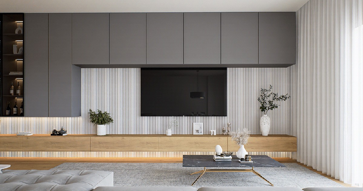 Subtle Sophistication: The Allure of Gray and Wood Accents in Modern Homes