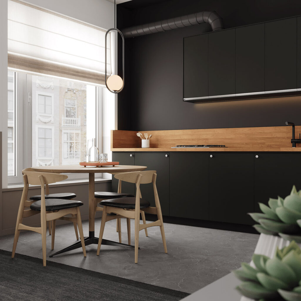 Subtle Sophistication: The Allure of Gray and Wood Accents in Modern Homes