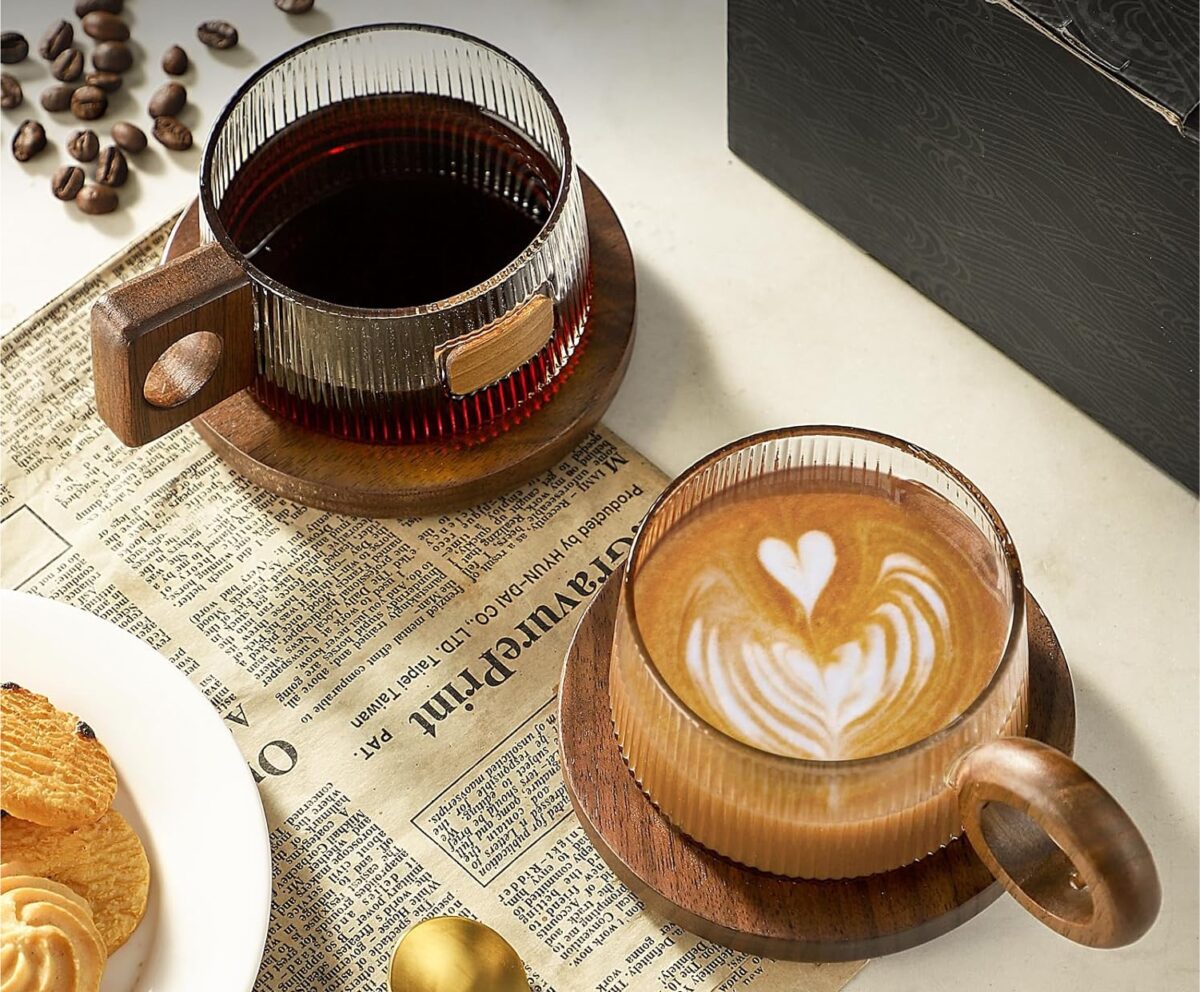ribbed coffee mug