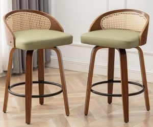 Rattan Bar Stools With Cushion